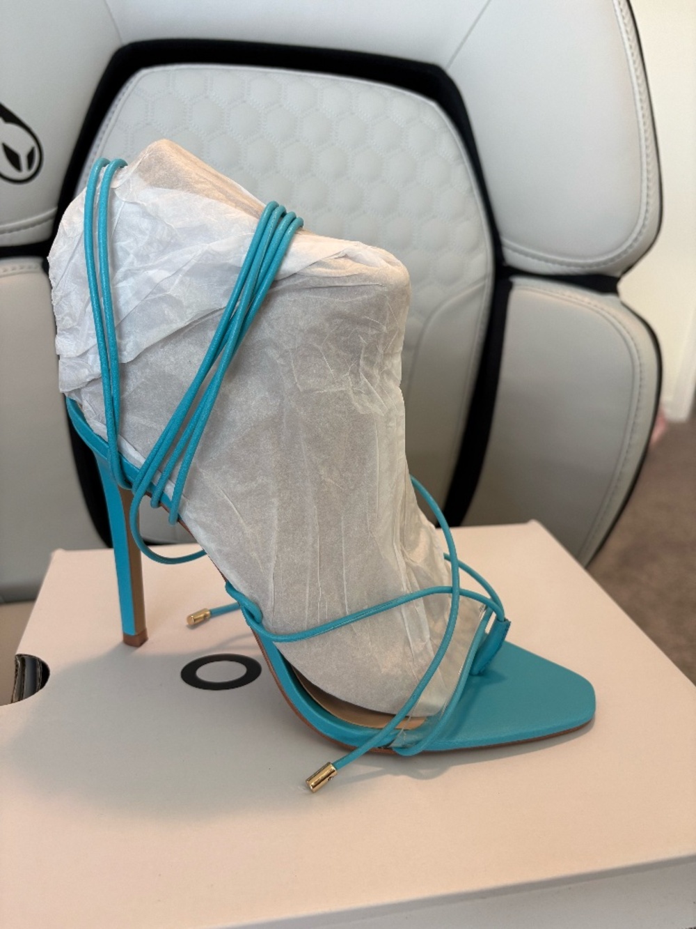 ALDO Strappy Heel in Sky Blue